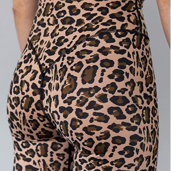 High Waisted Soft Leggings 7/8 Length Seamless Waistband Pattern Leggings - Picture 4 of 6